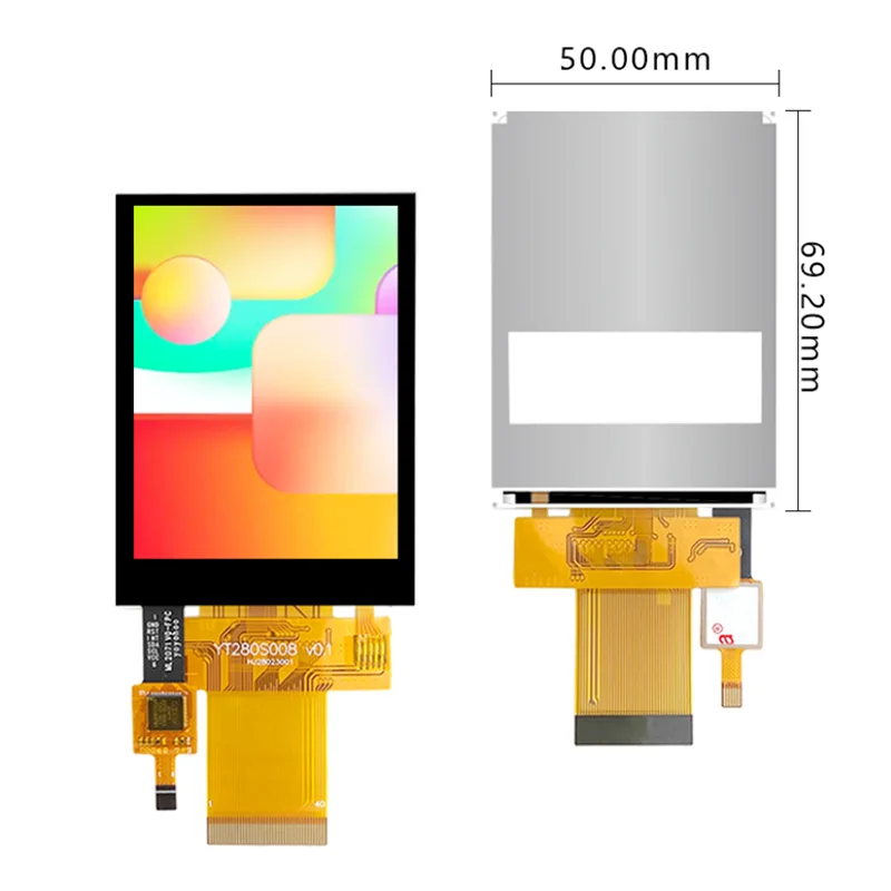Modulo touch screen TFT piccolo IPS TFT ad alta luminosità da 2,8 pollici